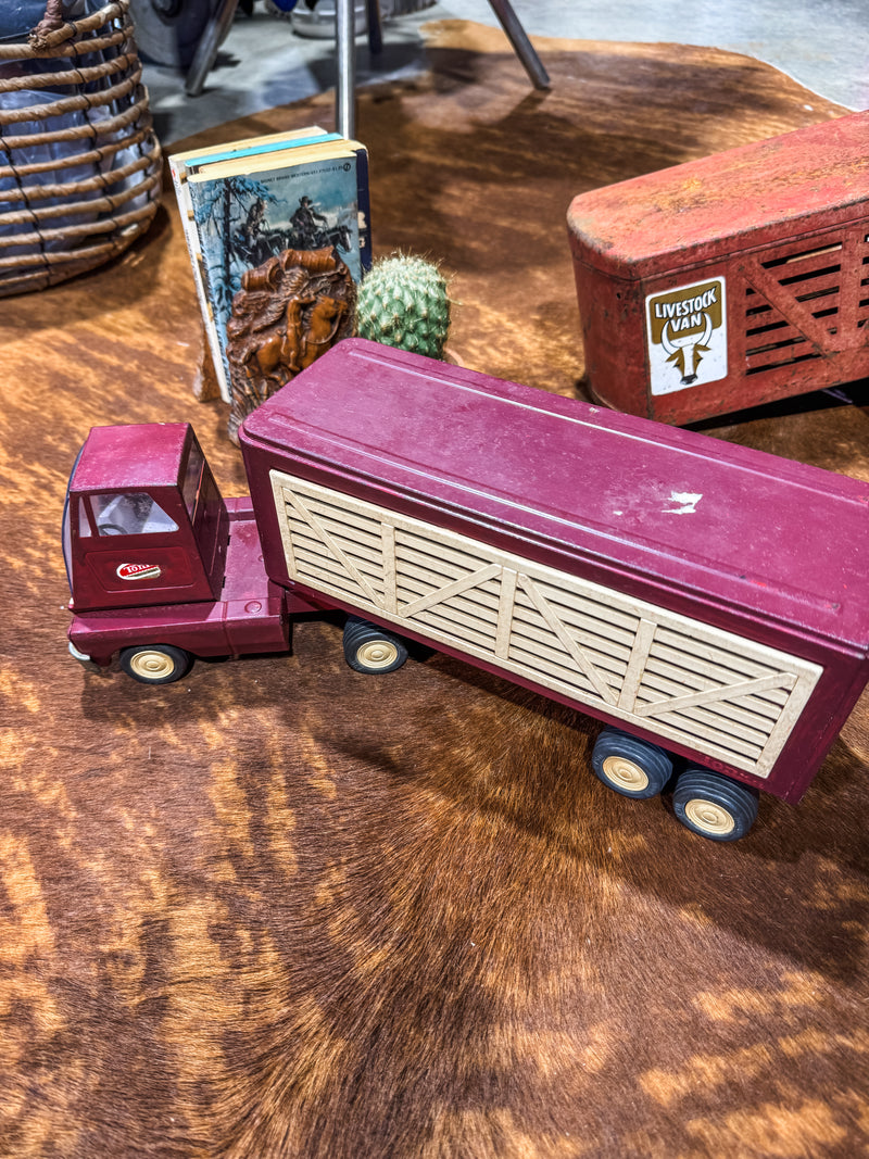1960's Maroon Tonka Get Up