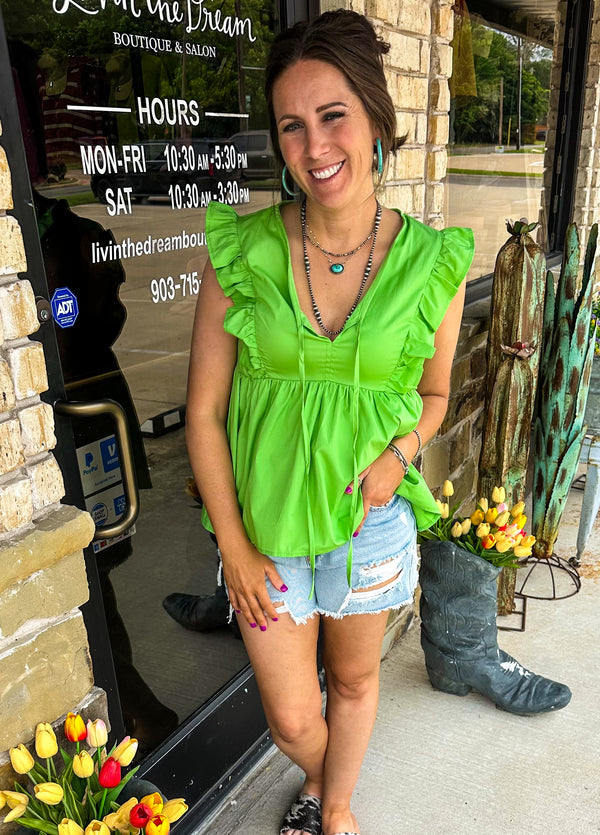 The Jaylyn Top (in Green)