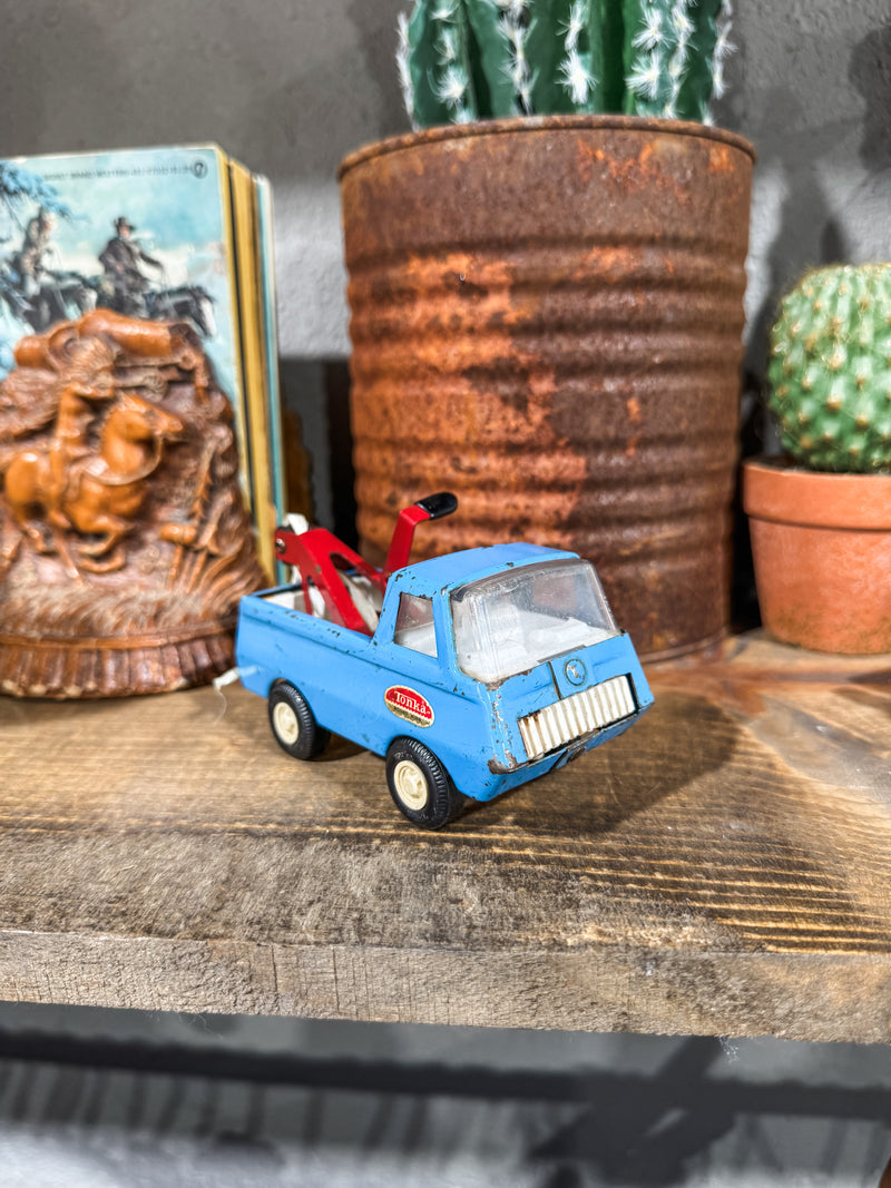 Blue Tonka Tow Truck