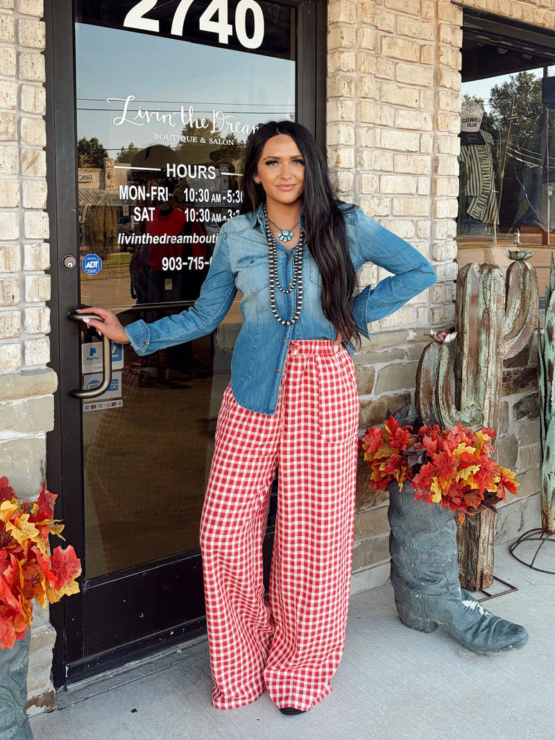 The Ali Denim Top
