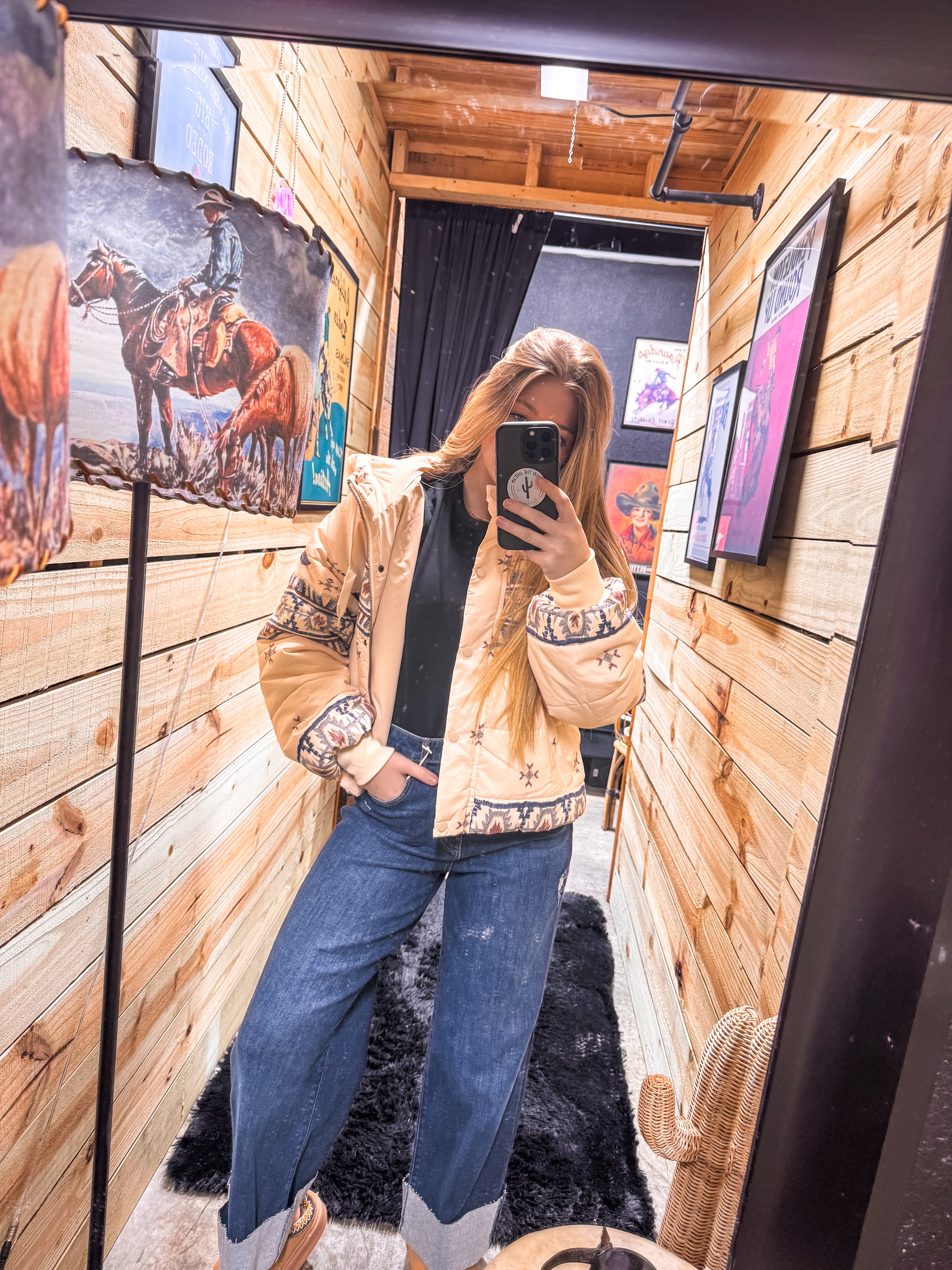 Aztec Puffer Jacket – Livin The Dream Boutique