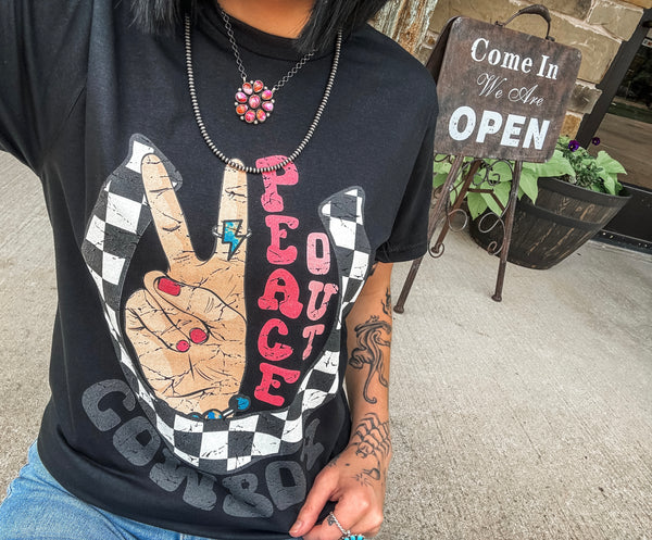 Peace out Cowboy Tee