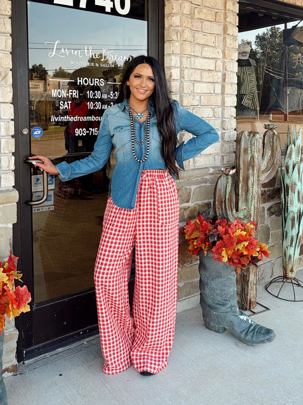 The Ali Denim Top