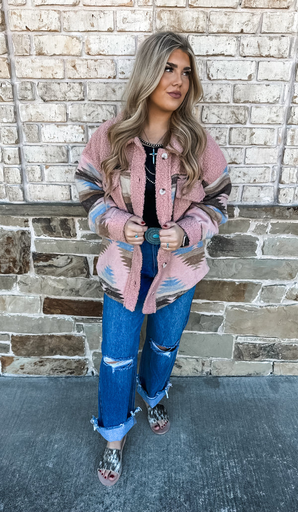 Blush Aztec Jacket