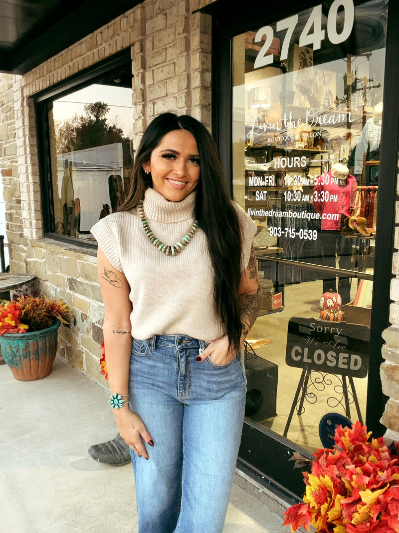 The Ginger Top in Beige