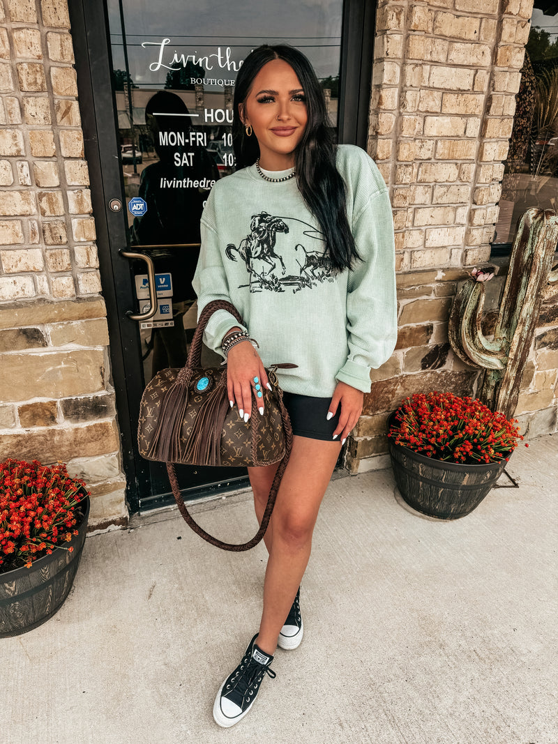 Western Roper Corded Sweatshirt