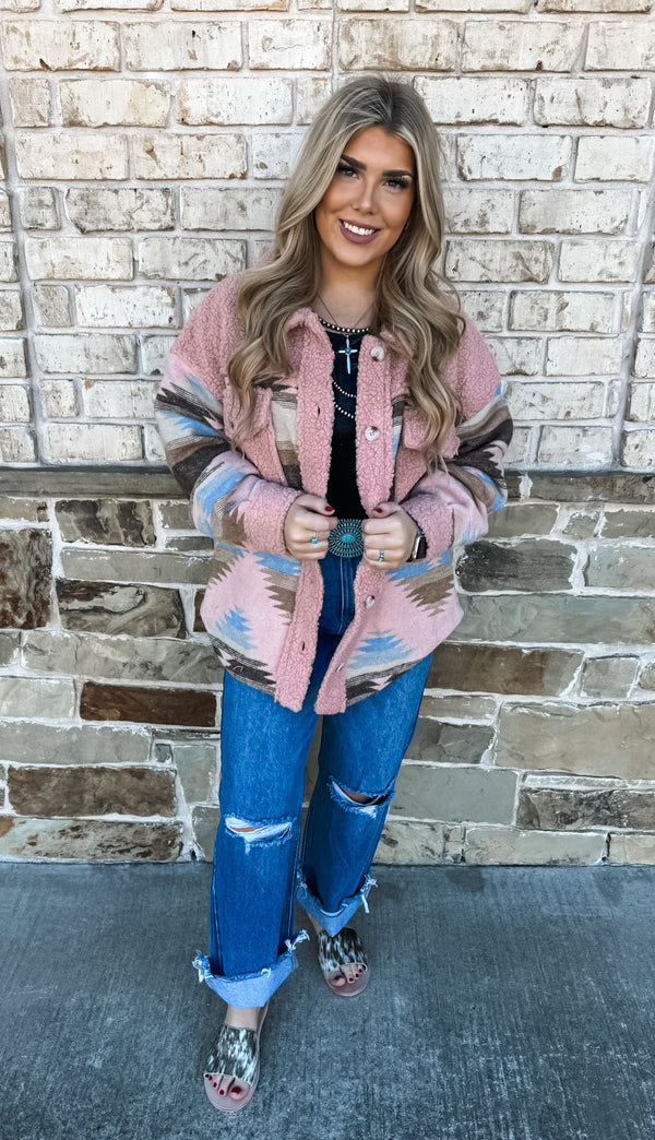 Blush Aztec Jacket