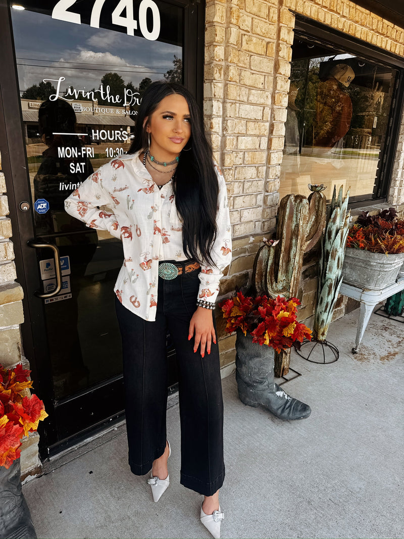 The Out West Button Up