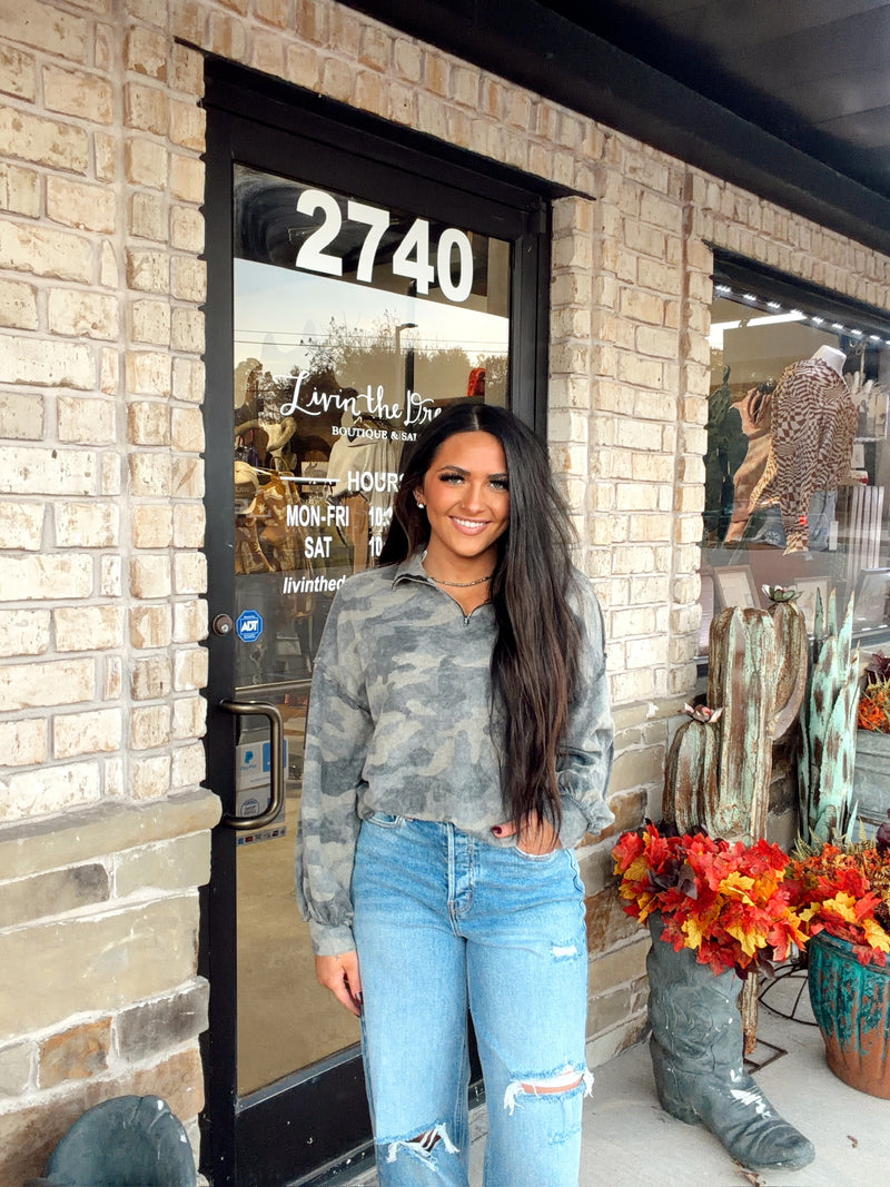 The Cammy Camo 1/4 Zip