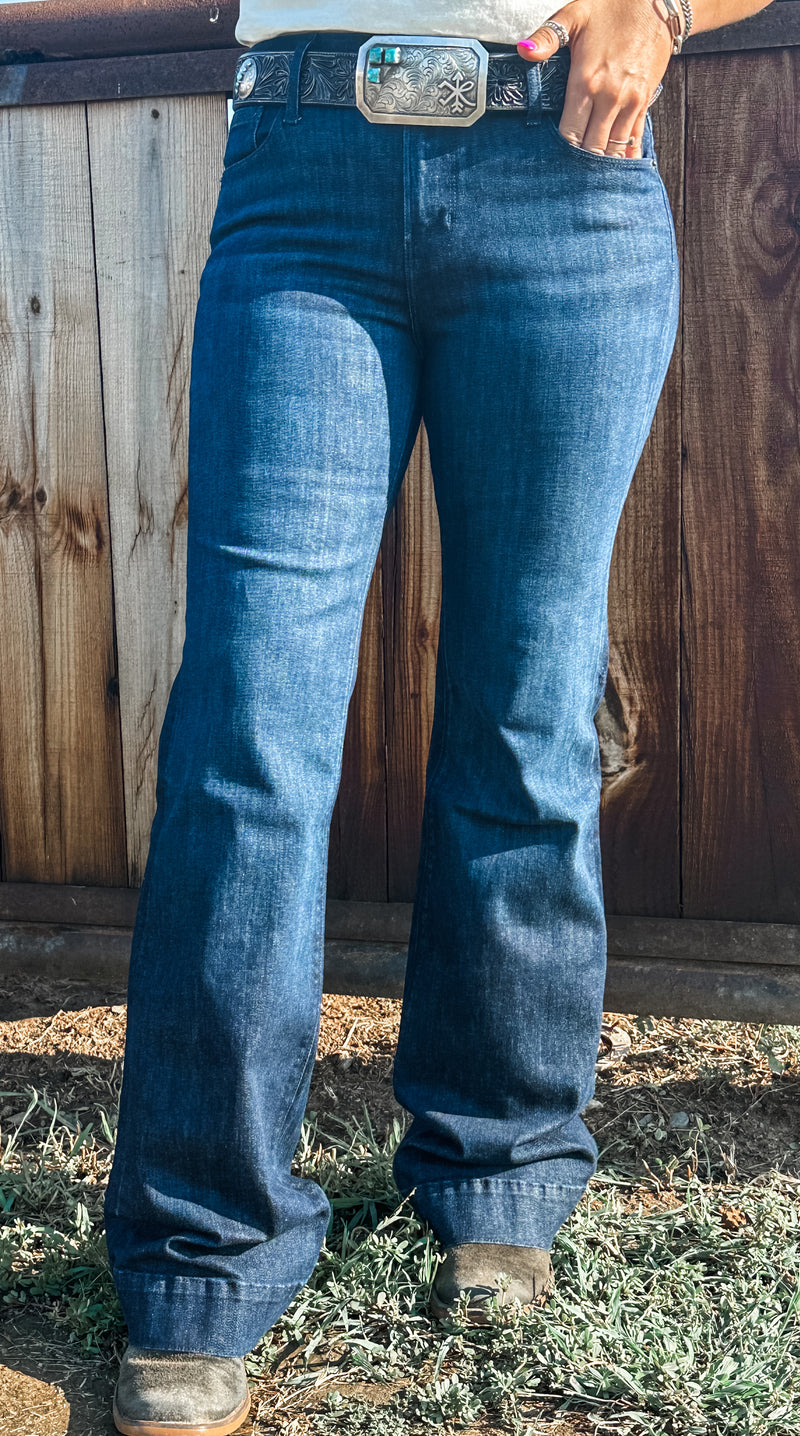 Bella Deep Ocean Haala Denim Trouser Jean