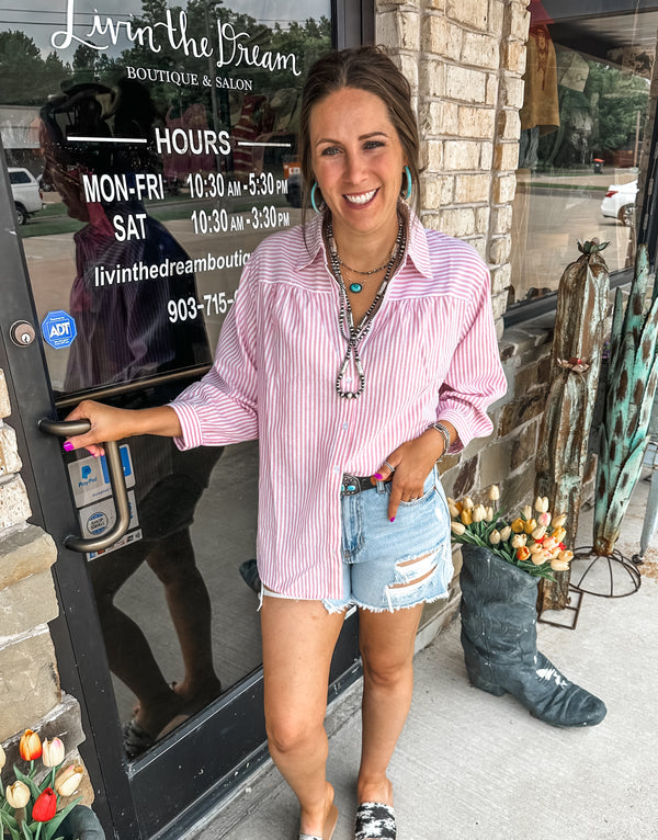 The Farrah Button Up