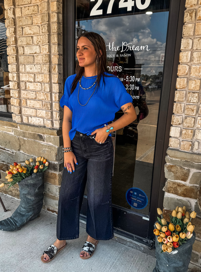 The Aspen Top (In Blue)