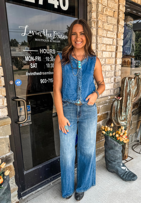 The Harvey Denim Top