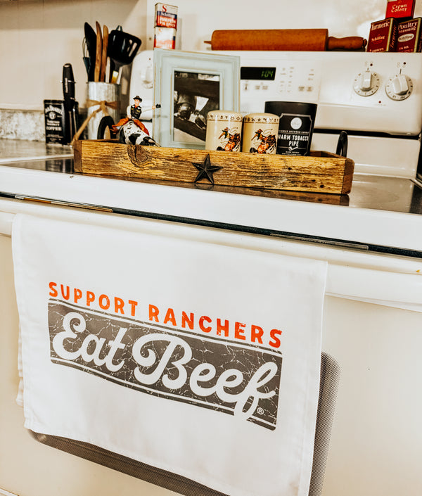 Eat Beef Tea Towel