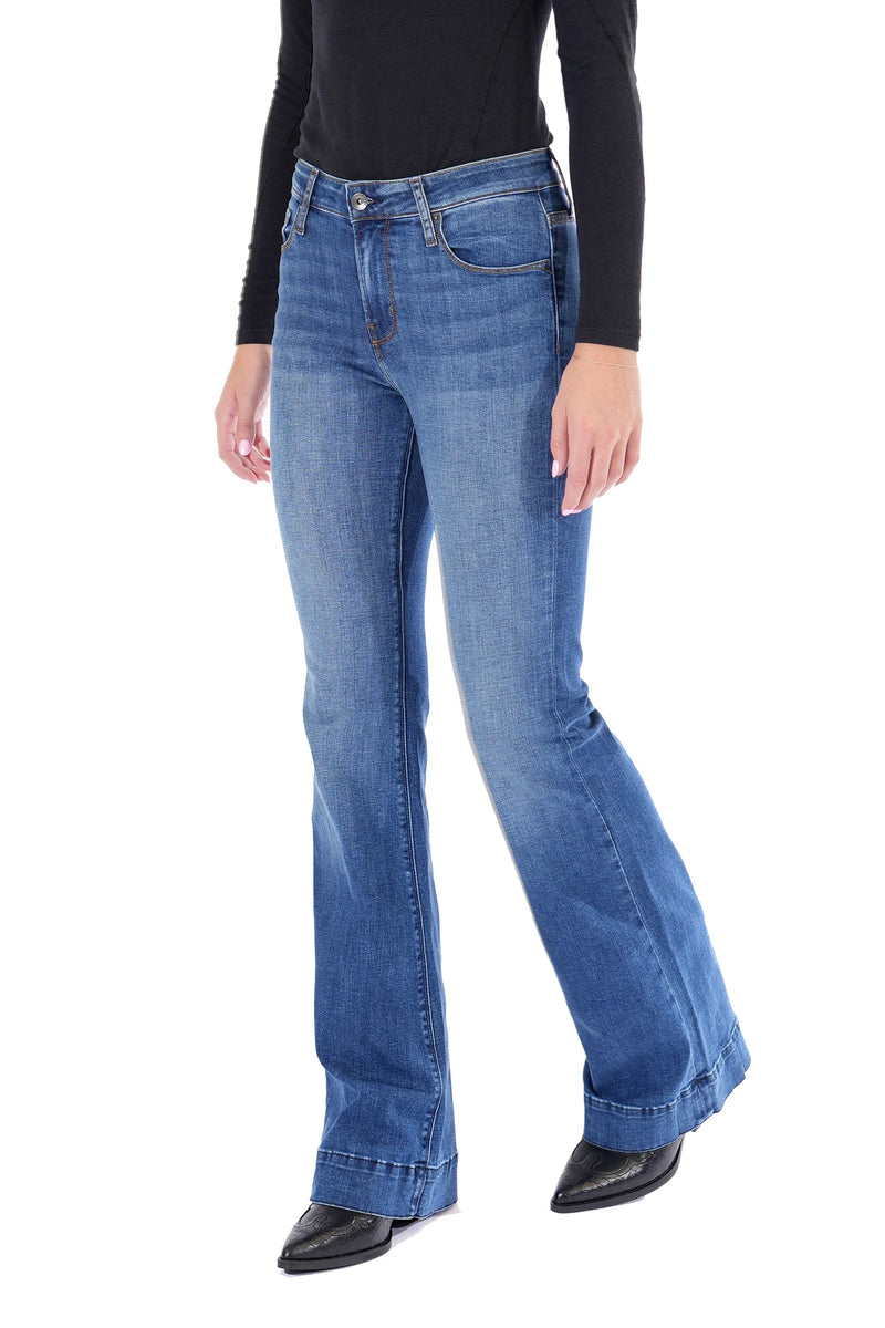 Bella Deep Indigo Stone (Gold) Haala Denim Trouser Jean