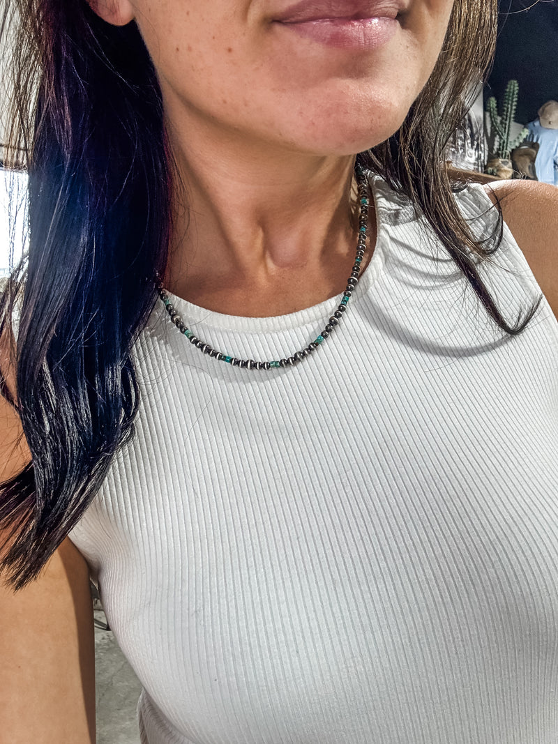 Pearls with Heishi Turquoise