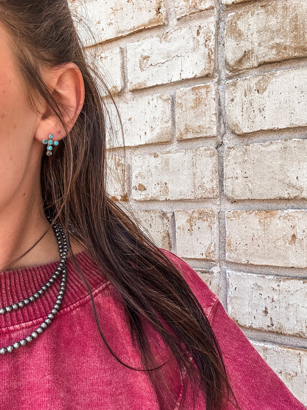 Mini Cross Earrings