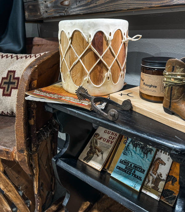 Rawhide Trunk Drum