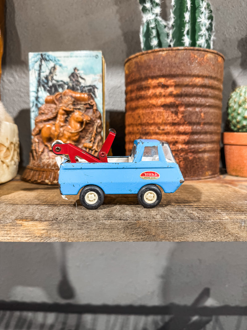 Blue Tonka Tow Truck