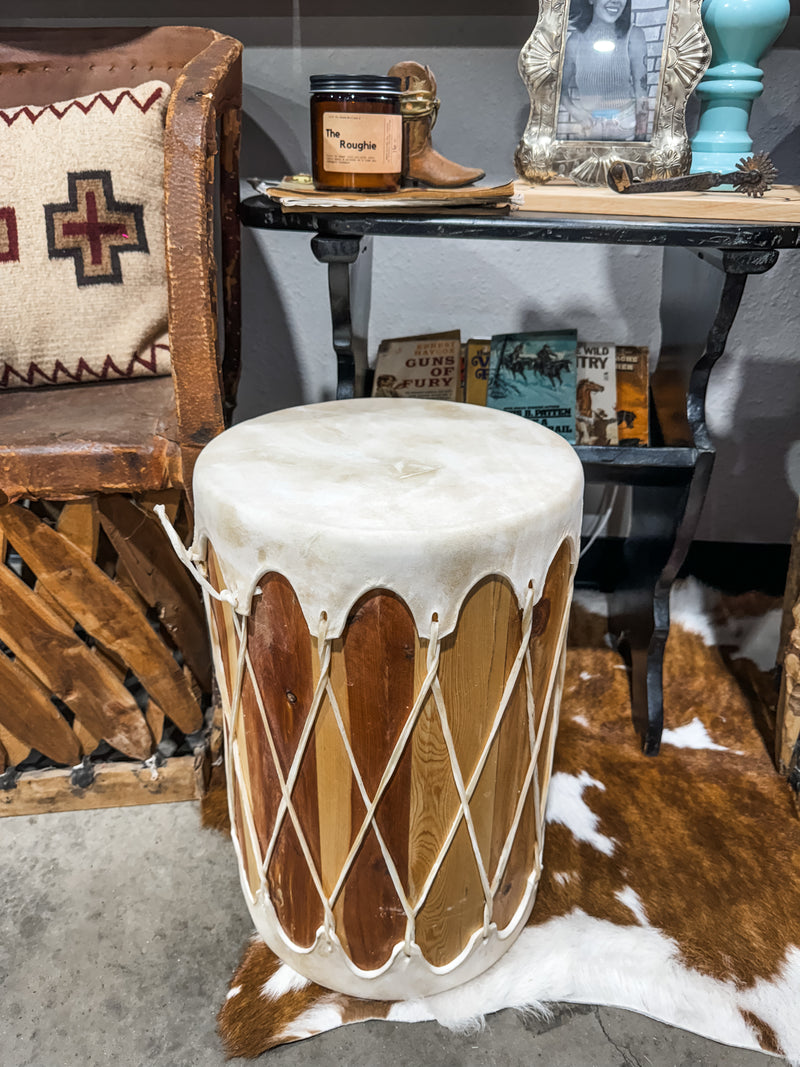 Rawhide Log Drum