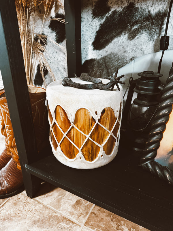 Rawhide Trunk Drum