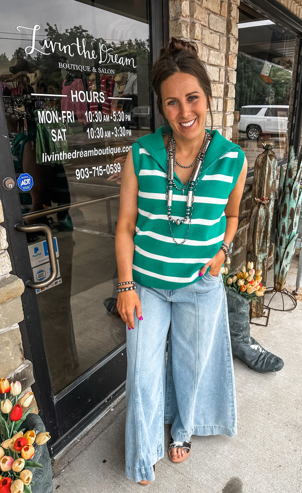 The Jess Top (in Green)