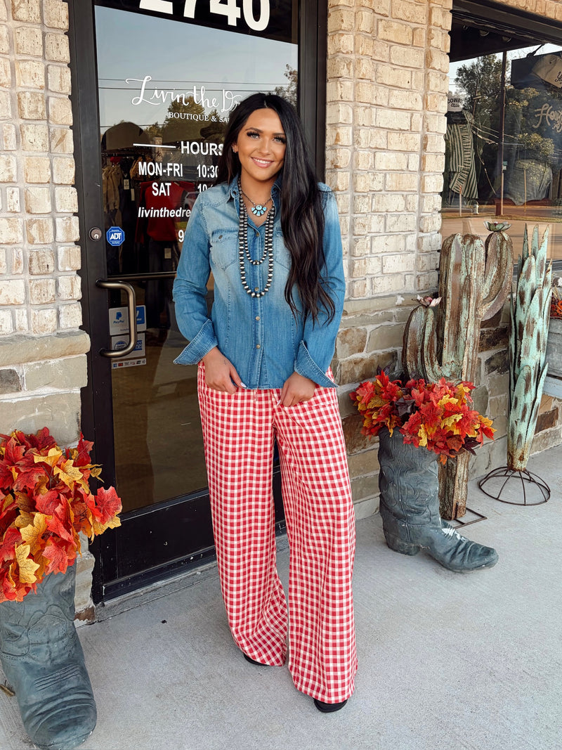 The Ali Denim Top