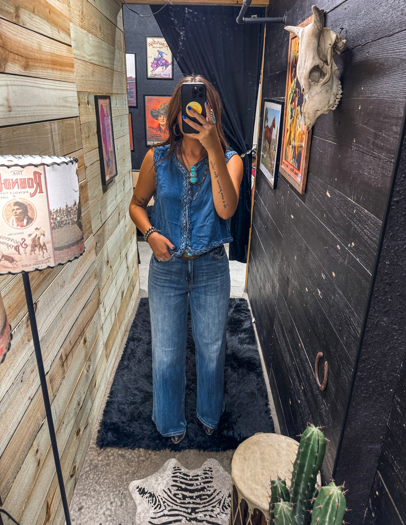 The Harvey Denim Top
