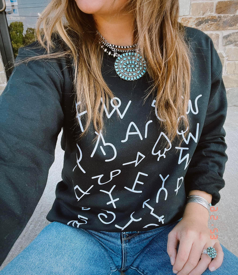 Brands White on Black Shirt