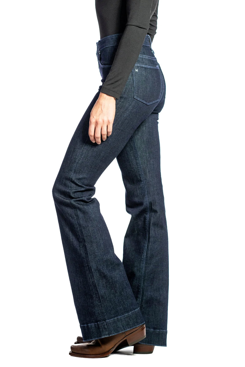 Bella Deep Midnight (Dusk Blue Stitch)  Haala Denim Trouser Jean