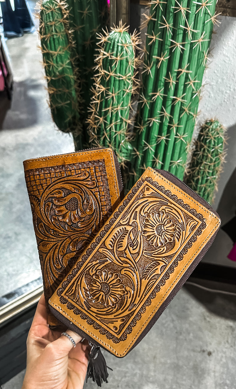Tell It All Tooled Wallet