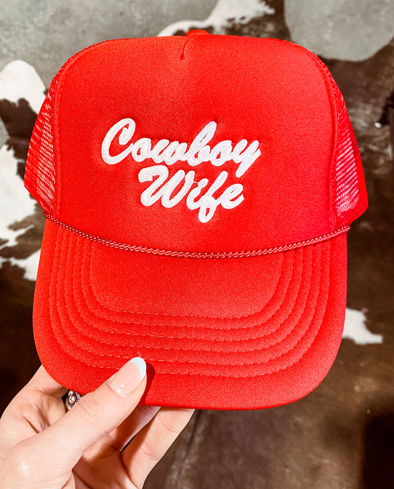 Red Cowboy Wife Cap