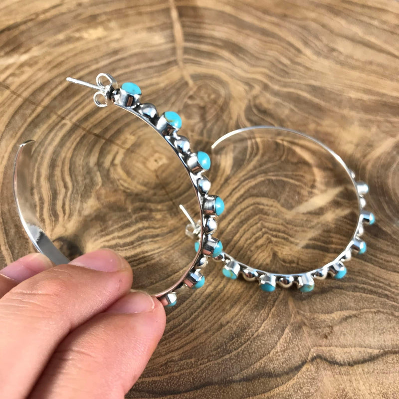 Val Turquoise Hoops